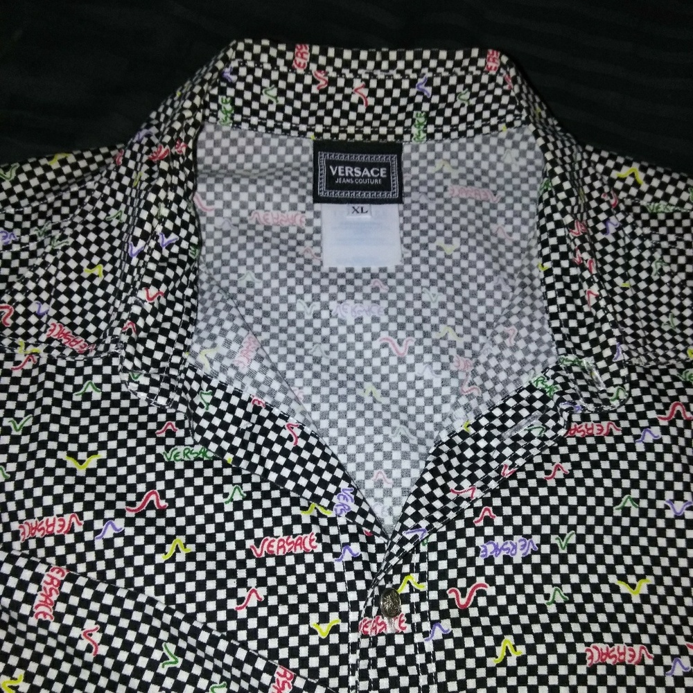 Versace Jeans Couture checkerboard shirt